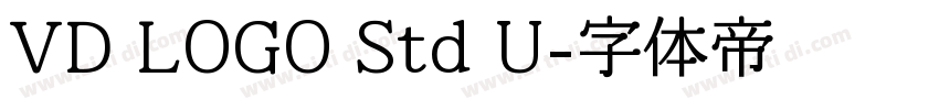 VD LOGO Std U字体转换